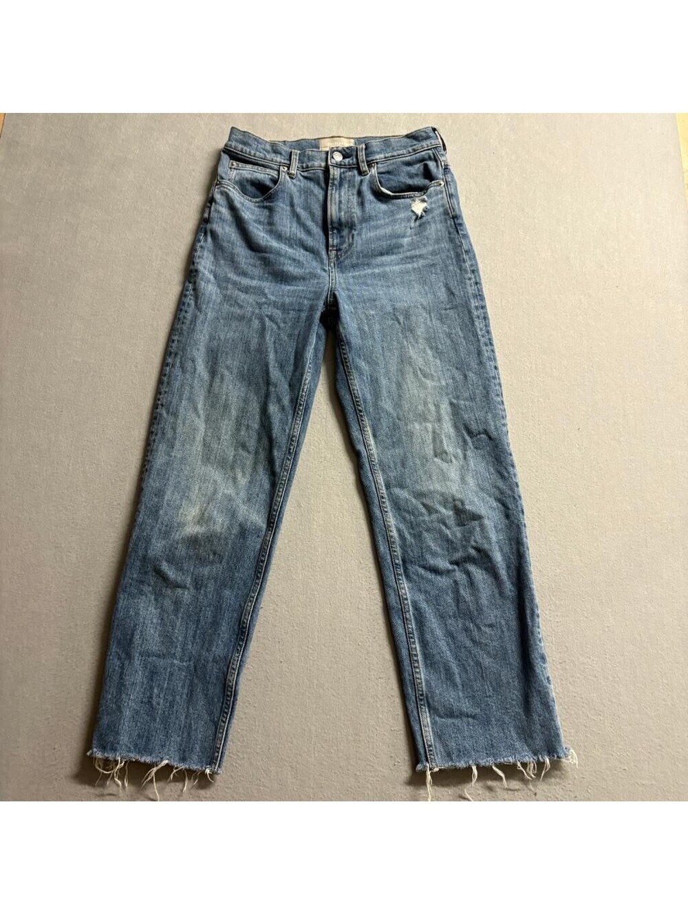 Everlane The Way High Jean Womens Size 2 Regular Blue Organic Cotton Denim